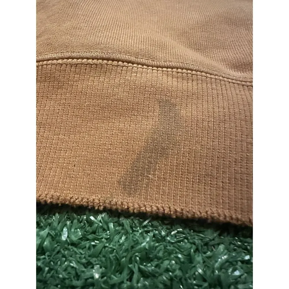 Vintage 90s Light Brown Distressed Carhartt Workwear Hoodie - Picture 12 of 15